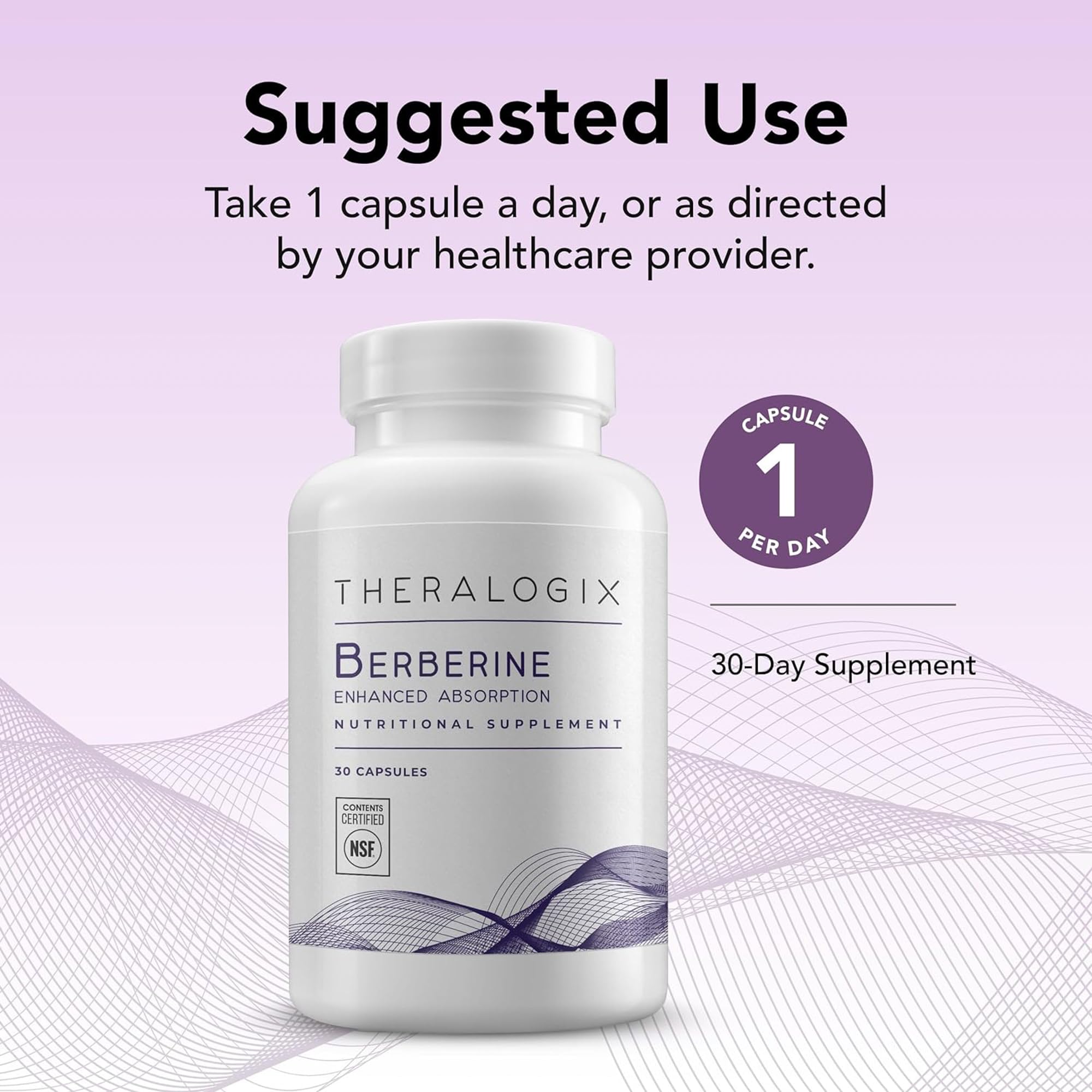 Theralogix persona tomando cápsula, muestra facilidad de uso diario