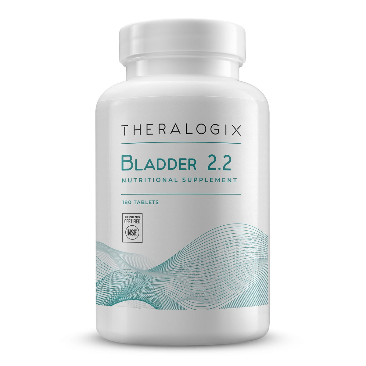 Theralogix Bladder 2.2 frasco frontal mostrando diseño y duración 90 días