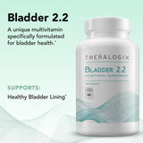 Theralogix Bladder una tableta en la mano destacando fácil ingestión