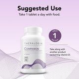 Theralogix Companion etiqueta con sello NSF que transmite confianza y pureza