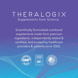Theralogix ConceptionXR etiqueta con sello NSF indicando verificación de pureza