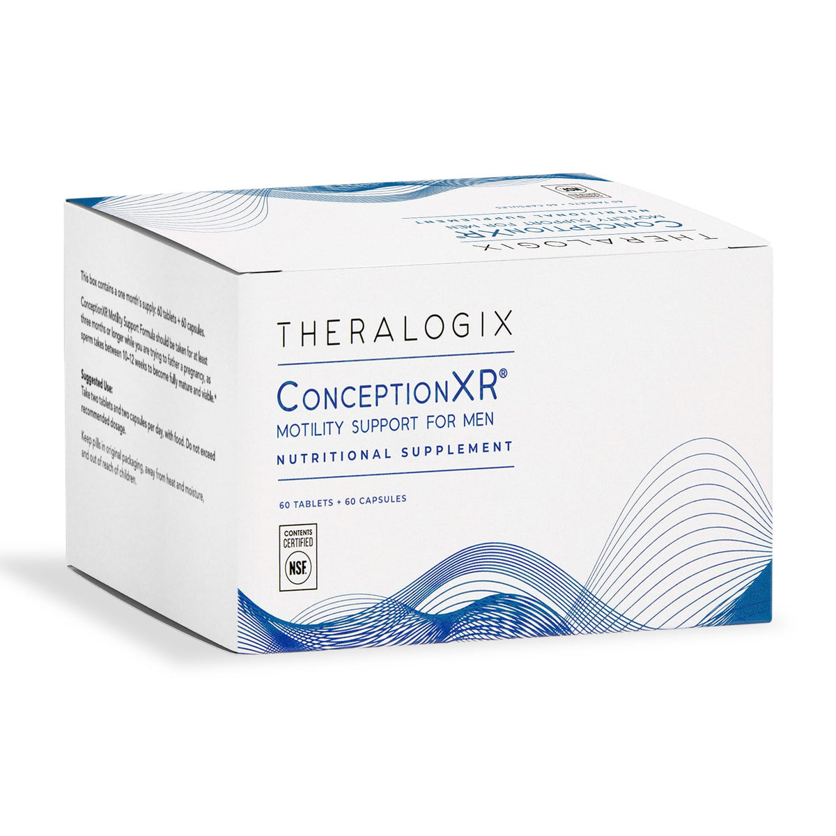 Theralogix ConceptionXR vista frontal del envase mostrando confianza y pureza