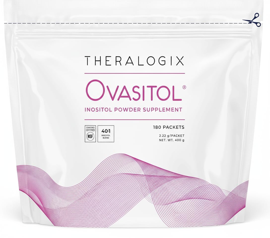 Theralogix Ovasitol frente del empaque mostrando presentación y beneficios
