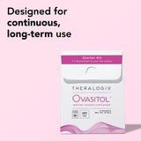 Theralogix Ovasitol etiqueta nutricional mostrando la fórmula pura