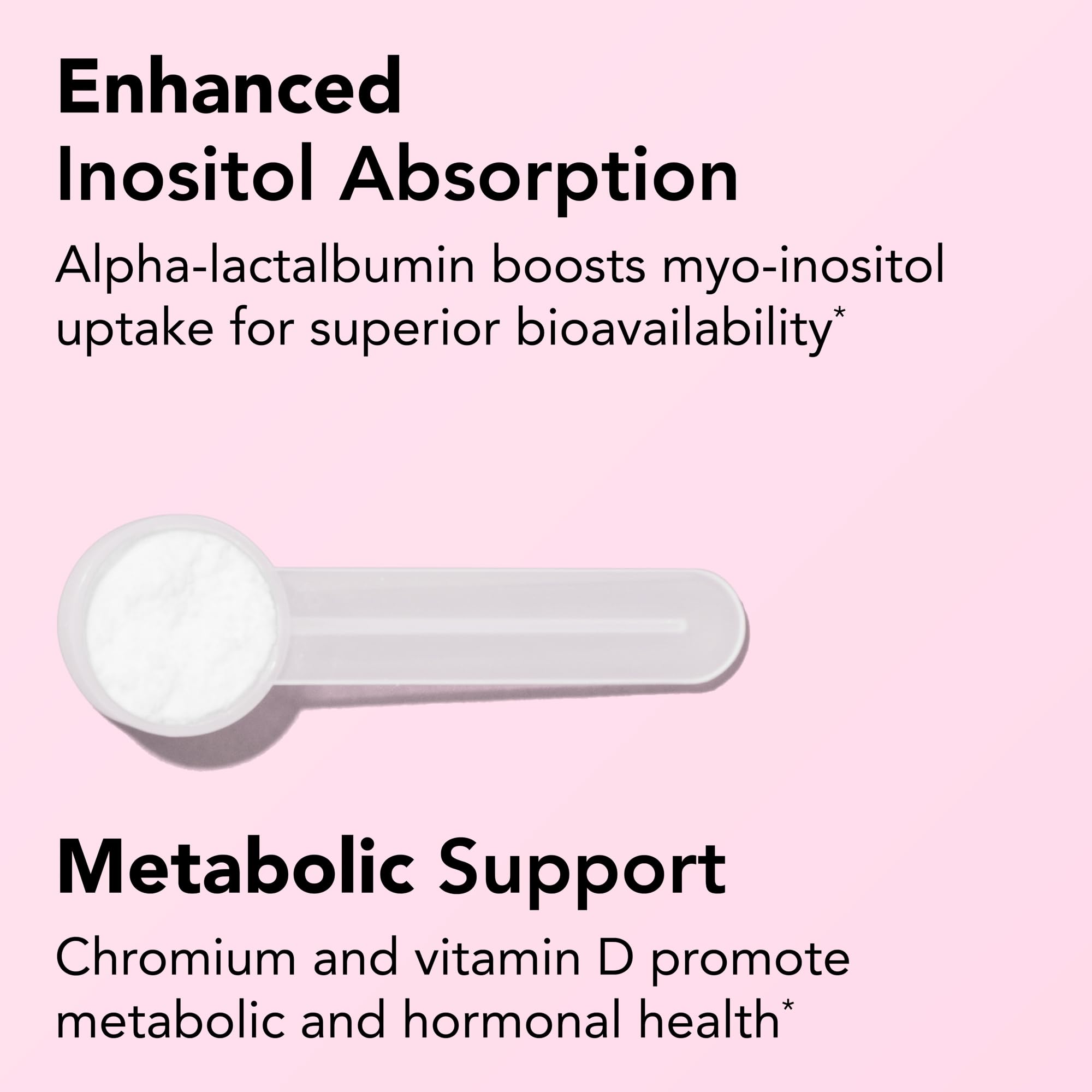 Theralogix Ovasitol lata en mano para comparar tamaño y contenido práctico