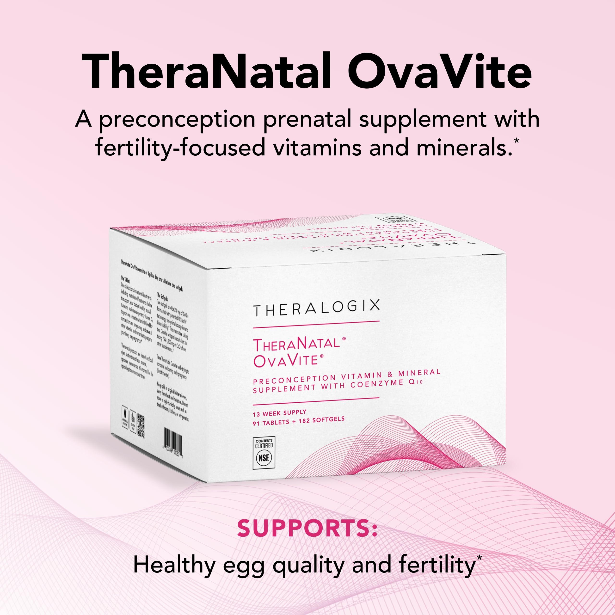 Theralogix detalle de tableta para preconcepción y absorción