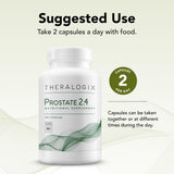 Theralogix Prostate 2.4 cápsula en mano para apreciar tamaño y facilidad de ingestión
