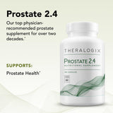 Theralogix Prostate 2.4 etiqueta nutricional que muestra ingredientes clave y pureza