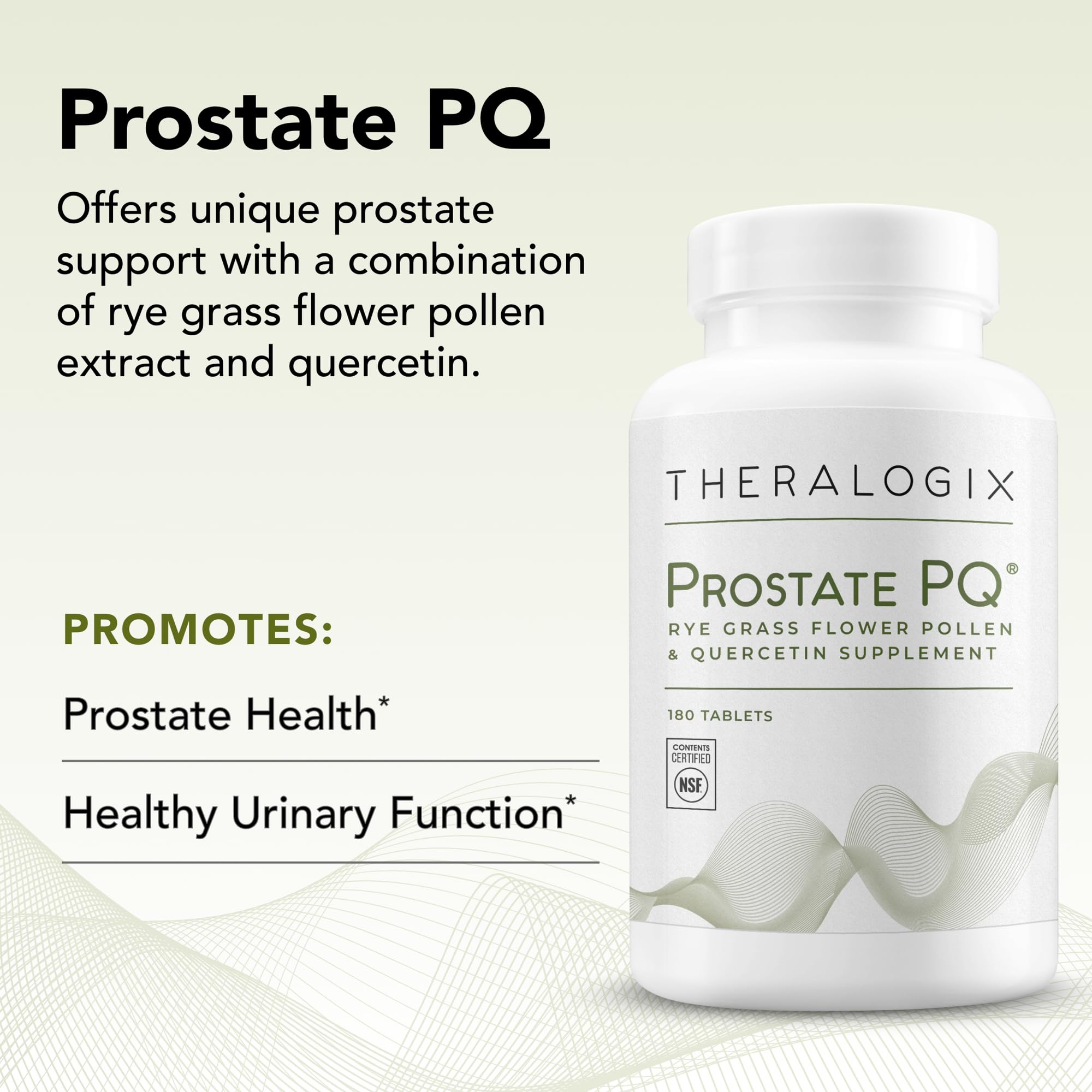 Theralogix Prostate PQ ingredientes cercanos polen y quercetina visual