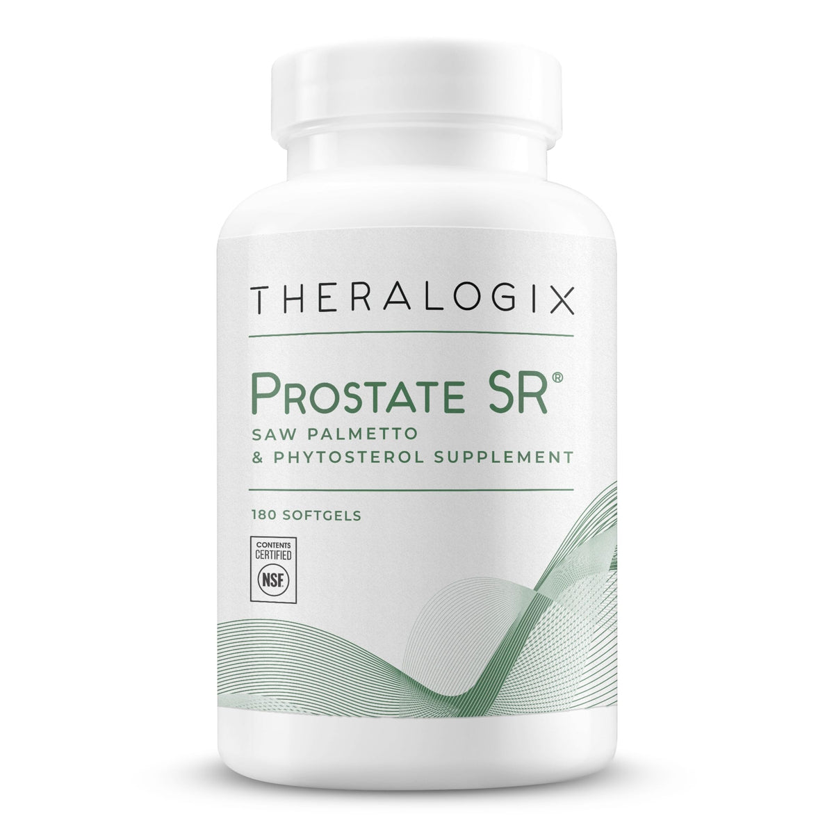 Theralogix frasco Prostate SR frente mostrando etiquetado y beneficios