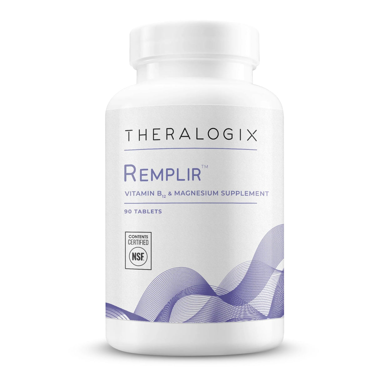 Theralogix Remplir vista frontal del envase, presenta beneficios de confianza
