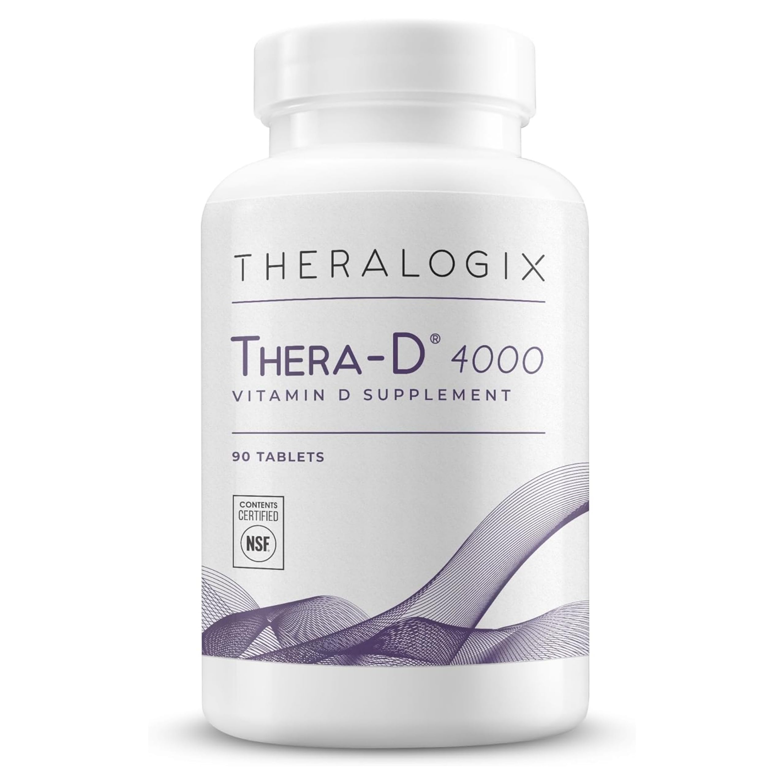 Theralogix botella frontal mostrando 90 tabletas y etiqueta clara