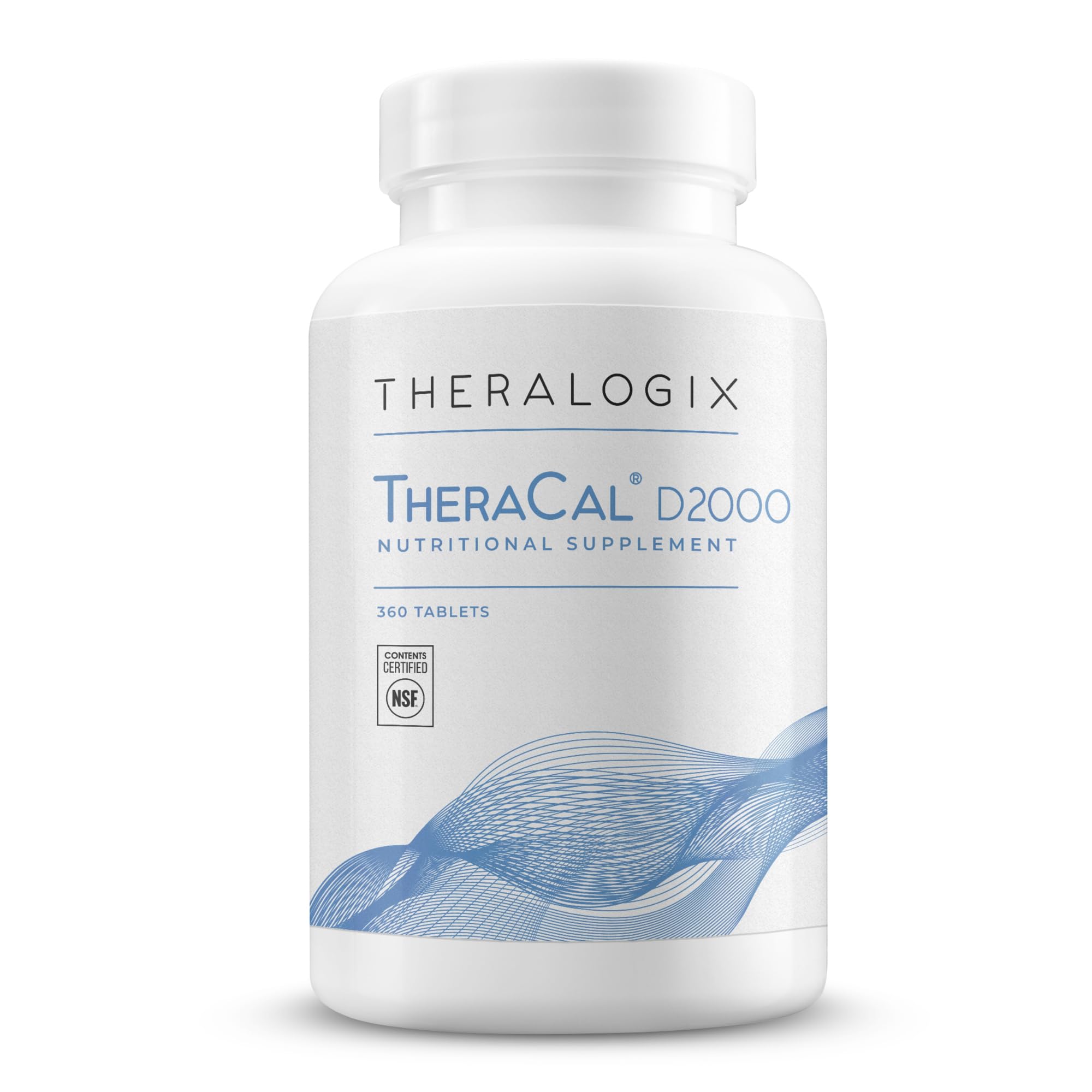 Theralogix TheraCal D2000 envase frontal con información clara y beneficio de soporte óseo