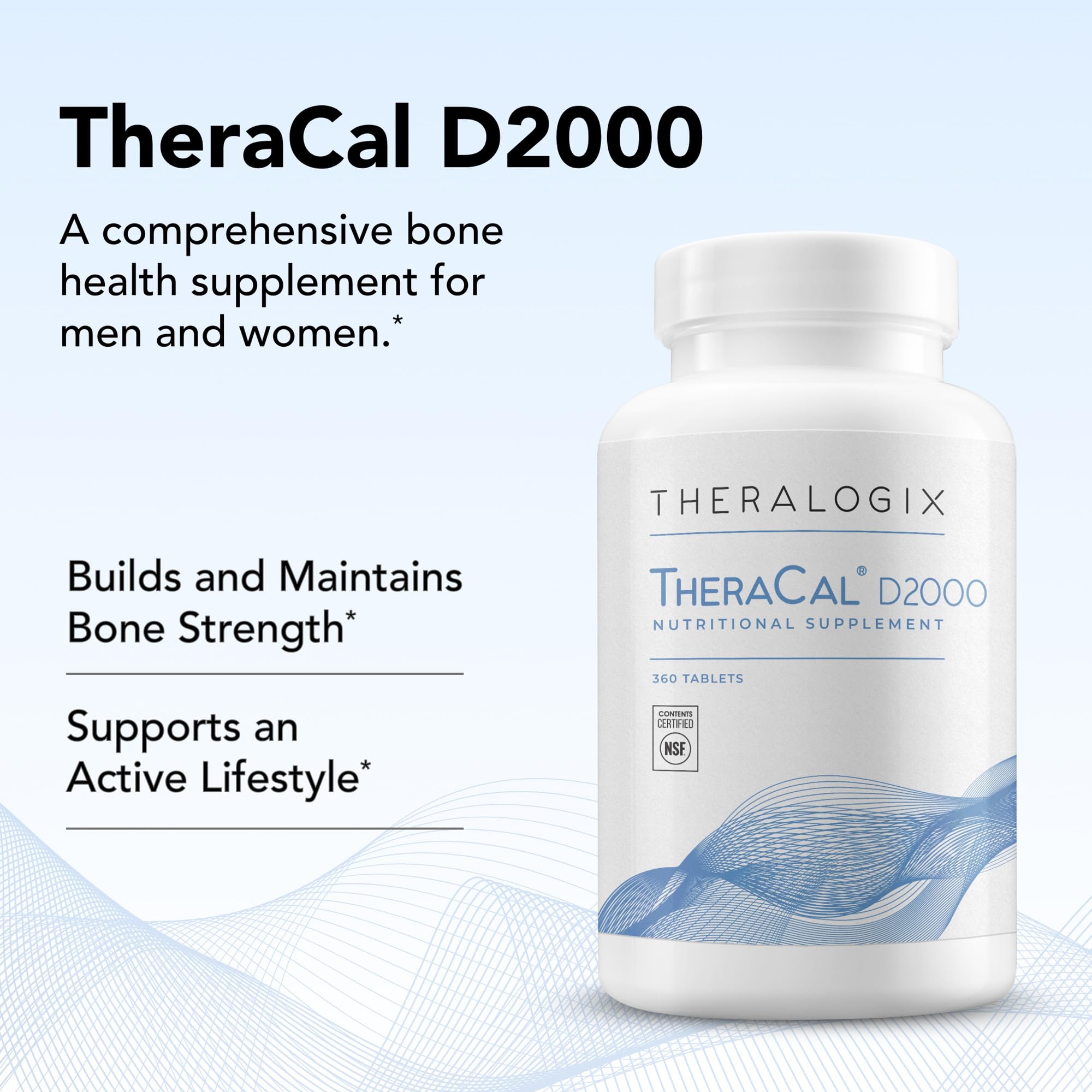 Theralogix TheraCal D2000 integrado en rutina diaria, beneficio de adherencia al suplemento