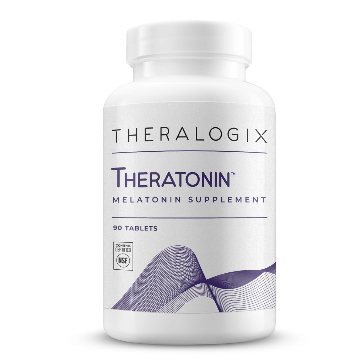 Theralogix Theratonin vista frontal del envase que destaca suministro de 90 días