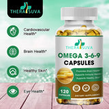TheraSuva capsula en mano para comparar tamaño y facilitar la dosificación