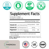 therexa softgels en mano mostrando tamaño y facilidad de ingerir