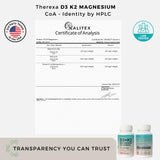 therexa etiqueta nutricional en detalle con ingredientes y dosis