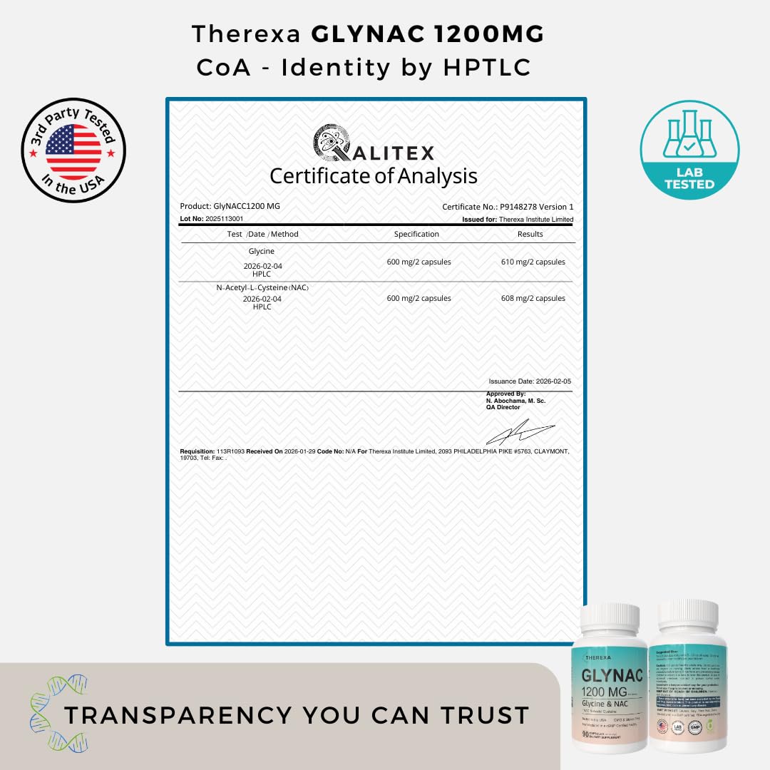 THEREXA GLYNAC textura de cápsula cercana mostrando calidad y acabado