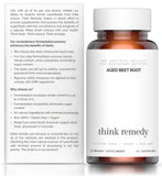 Think Remedy cápsulas en mano para visualizar dosificación y conveniencia