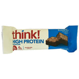 thinkThin primer plano de la textura crujiente de la barra, contraste y sabor
