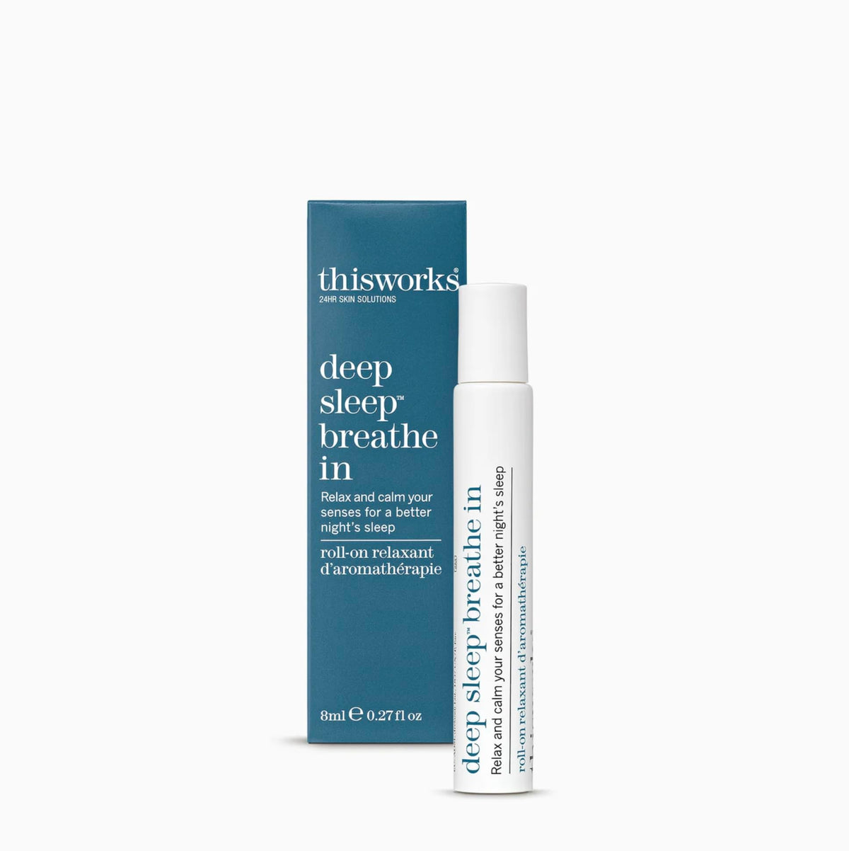 THISWORKS roll-on presentación frontal mostrando envase compacto y práctico