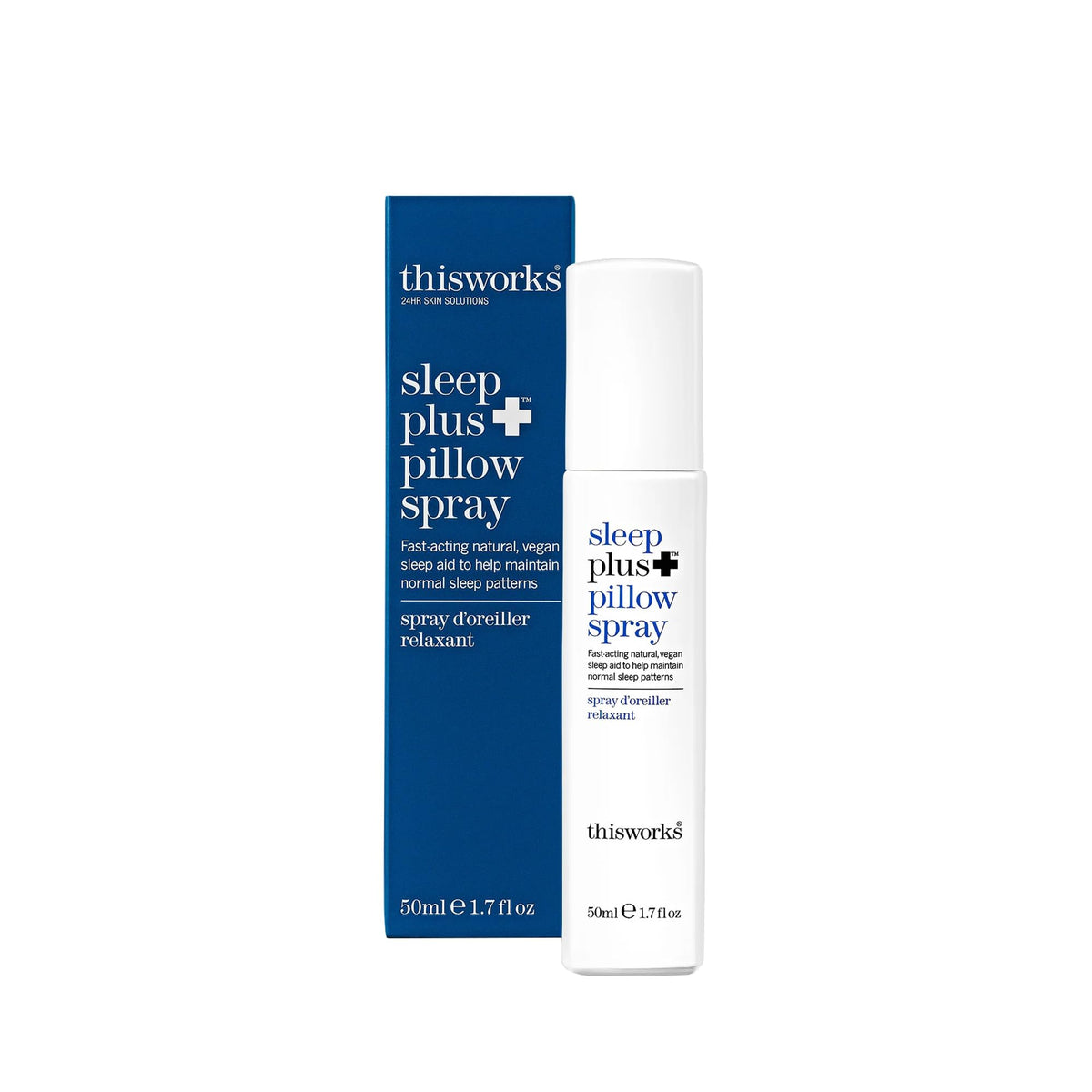 This Works spray frente mostrando envase y etiqueta clara que transmite confianza