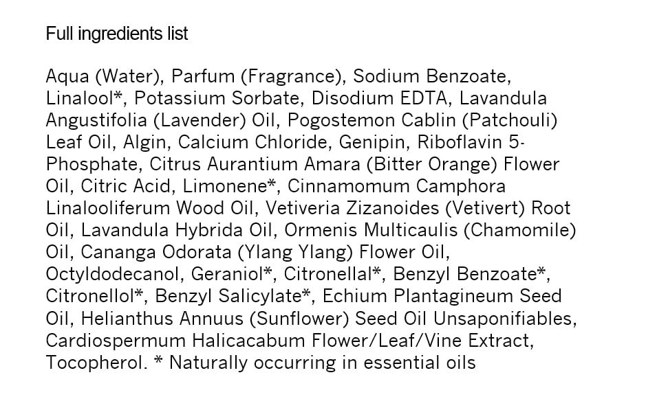 thisworks etiqueta con ingredientes yblend de aceites esenciales