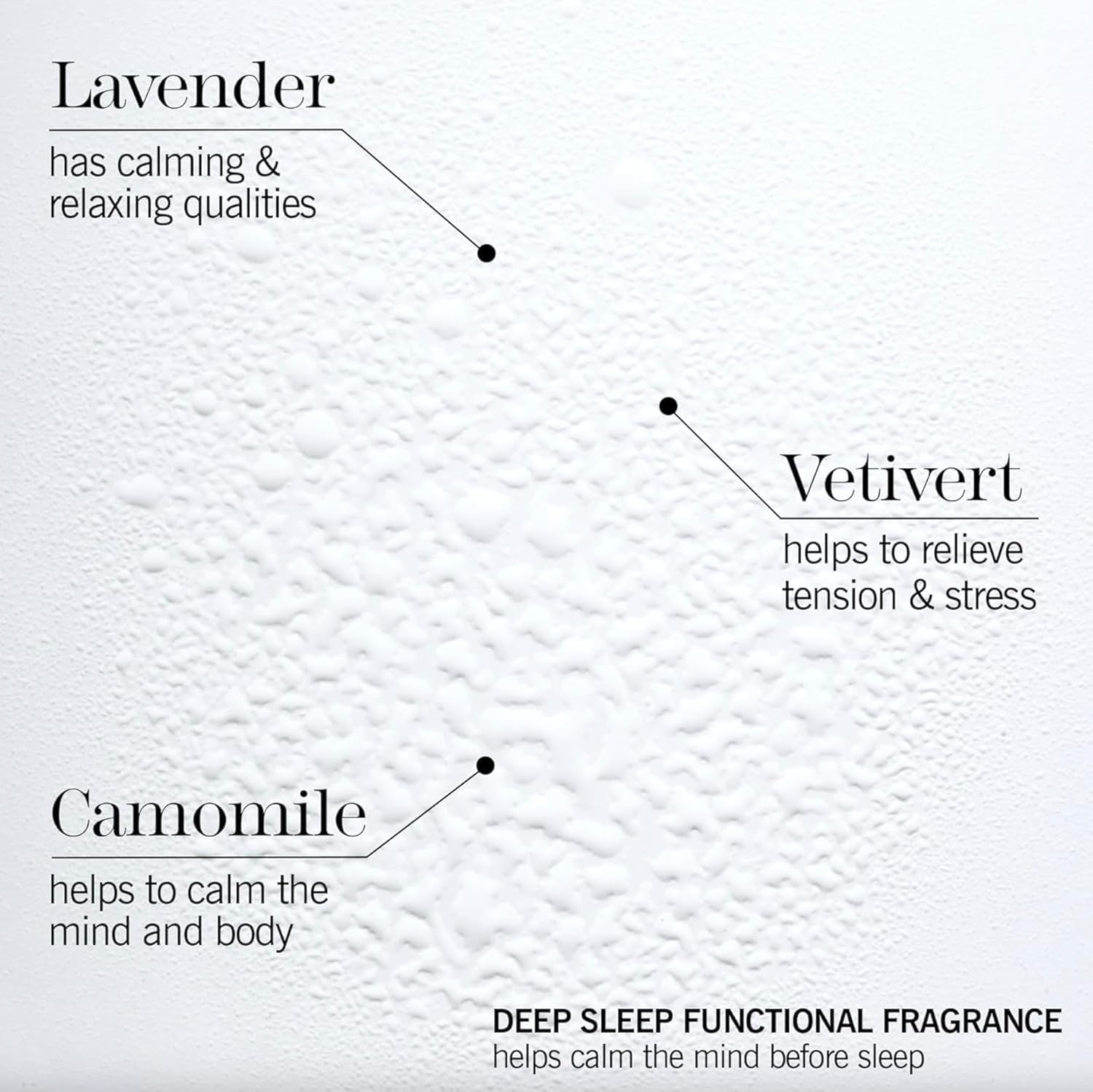This Works spray aplicado en almohada creando ambiente relajante para dormir
