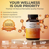 Thomas' all-natural Remedies cápsulas junto a regla para comparar tamaño