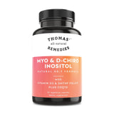 Thomas' all-natural Remedies botella junto a cápsulas en mesa para referencia