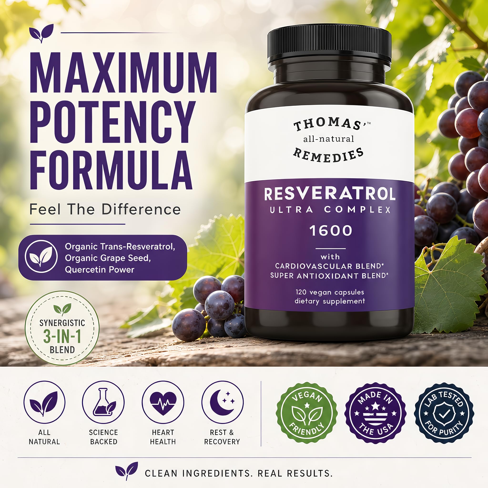 Thomas' all-natural Remedies cápsula vegetal abierta mostrando textura fácil de tragar