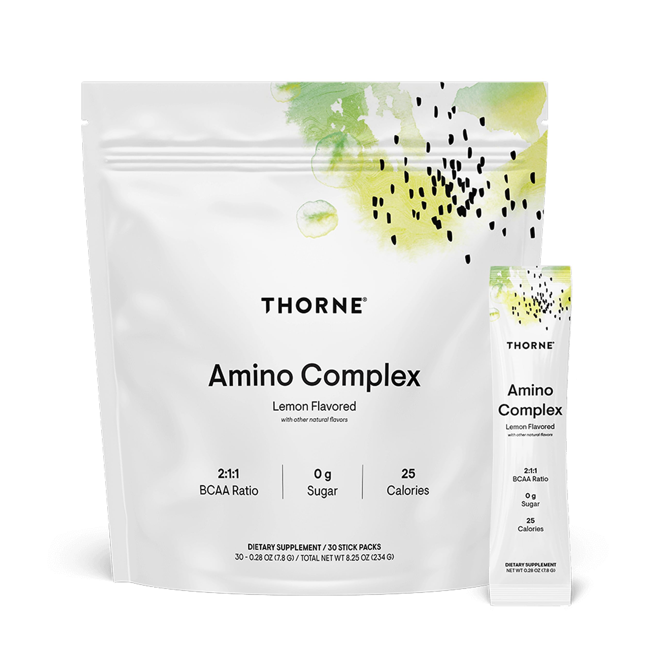 THORNE frente del envase mostrando la marca y beneficio de calidad