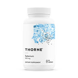 THORNE botella frente mostrando diseño y cantidad 60 cápsulas, beneficio confianza de marca