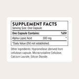 THORNE cápsula detalle que destaca fácil ingestión y pureza