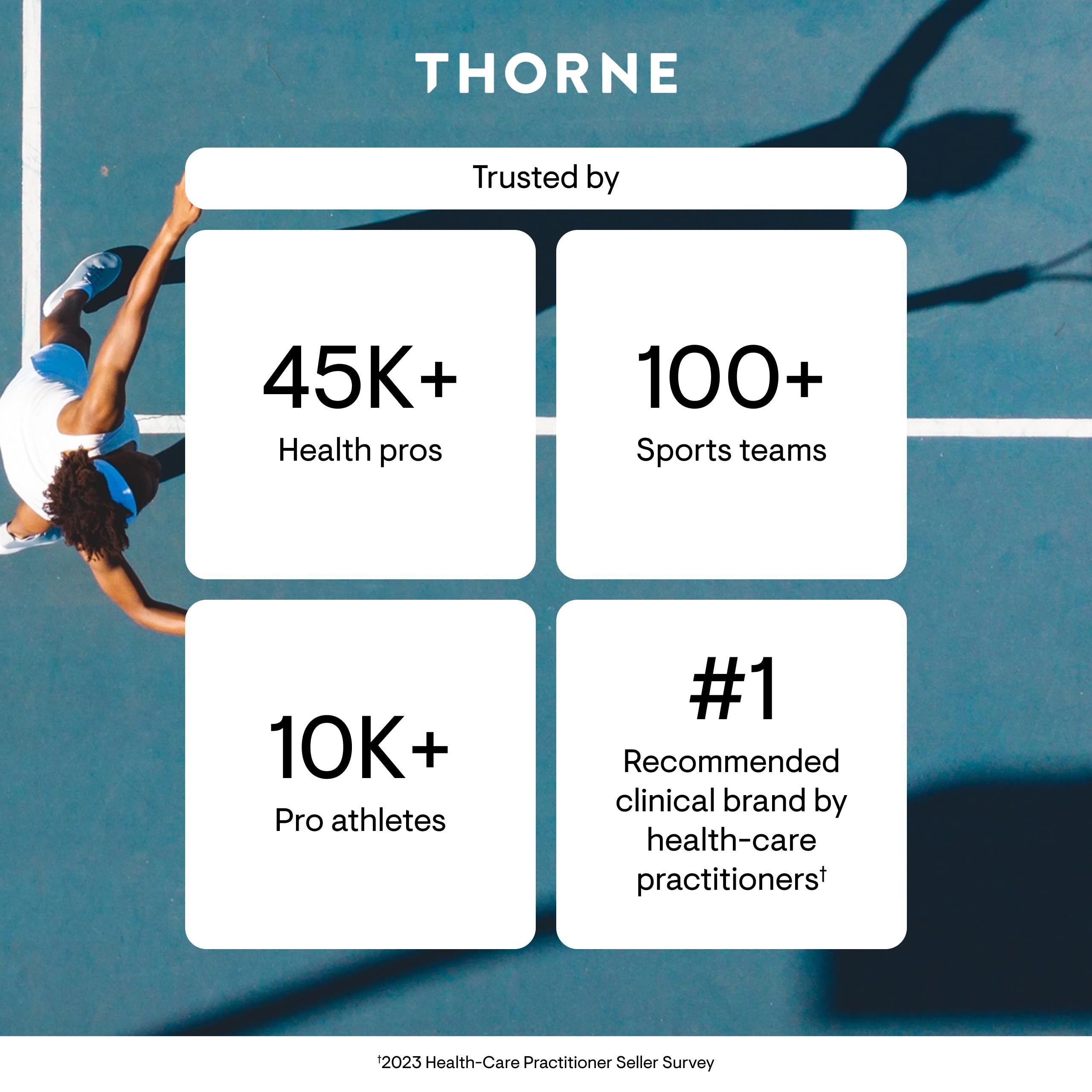 THORNE producto en gimnasio apoyo al rendimiento atlético