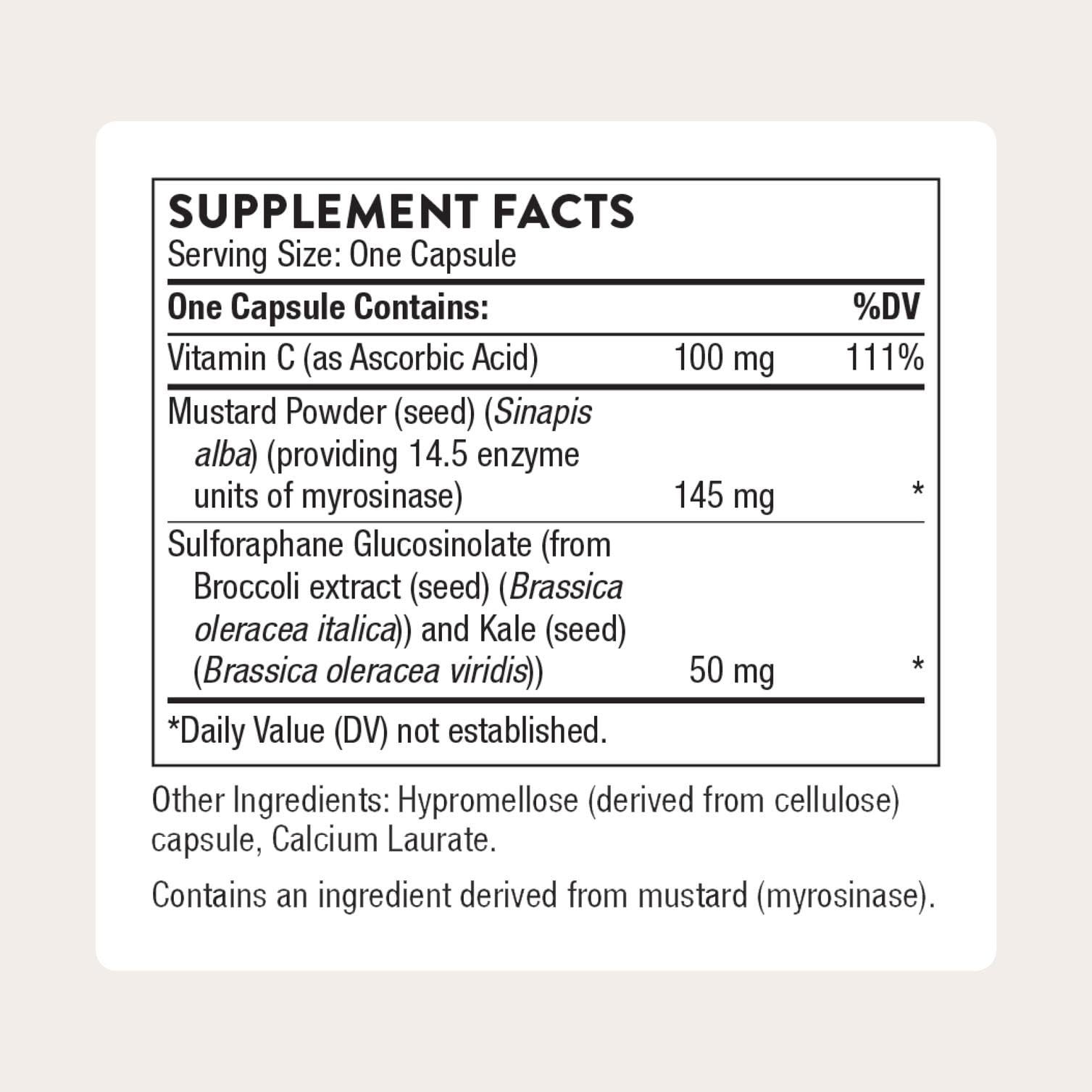 THORNE etiqueta con ingredientes y datos, garantizando transparencia y confianza