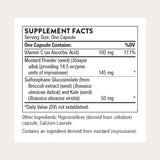 THORNE etiqueta con ingredientes y datos, garantizando transparencia y confianza