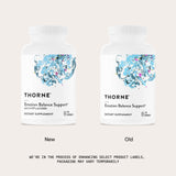 THORNE detalle de etiqueta con lista de ingredientes y certificación
