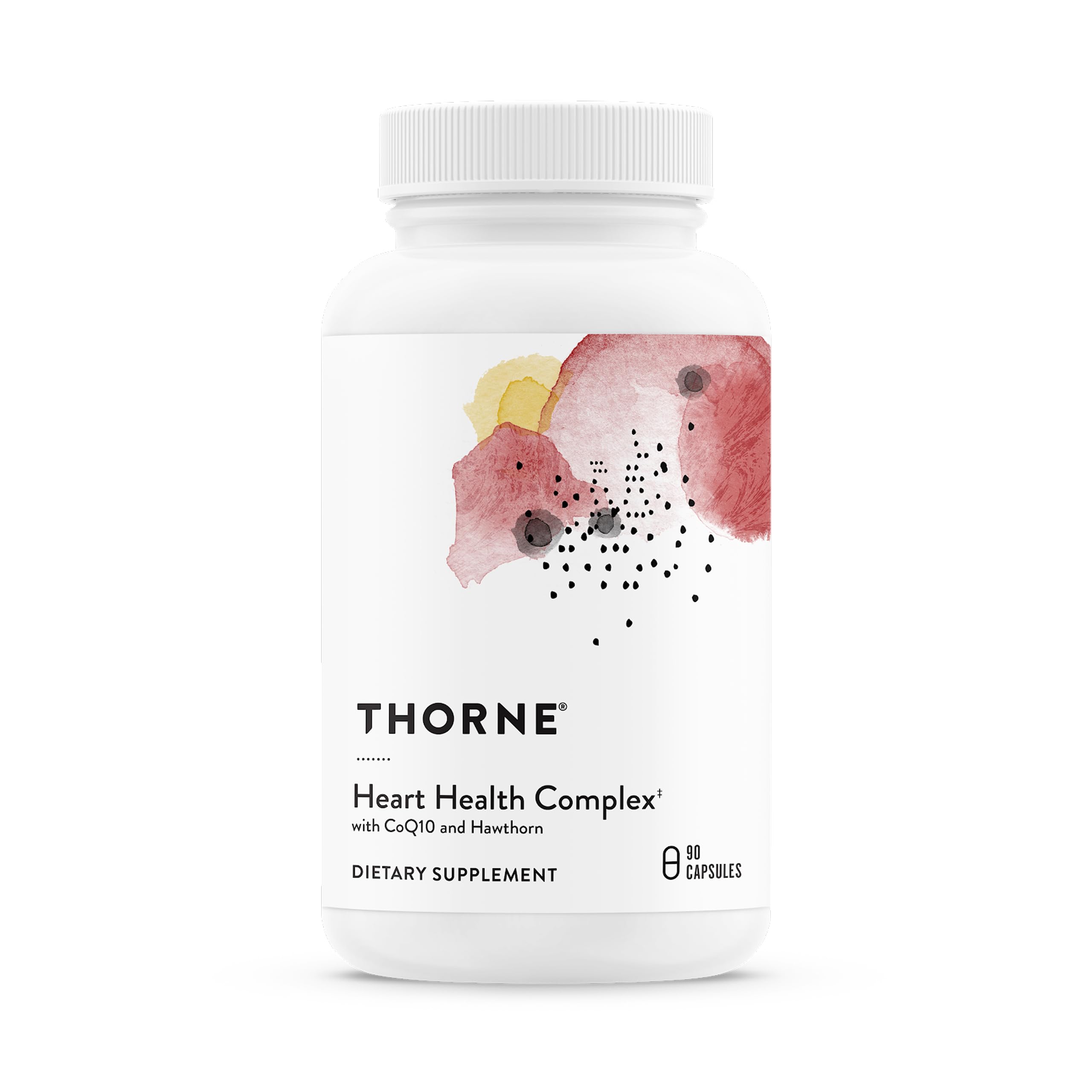THORNE envase frontal del Heart Health Complex mostrando diseño y beneficio cardiovascular