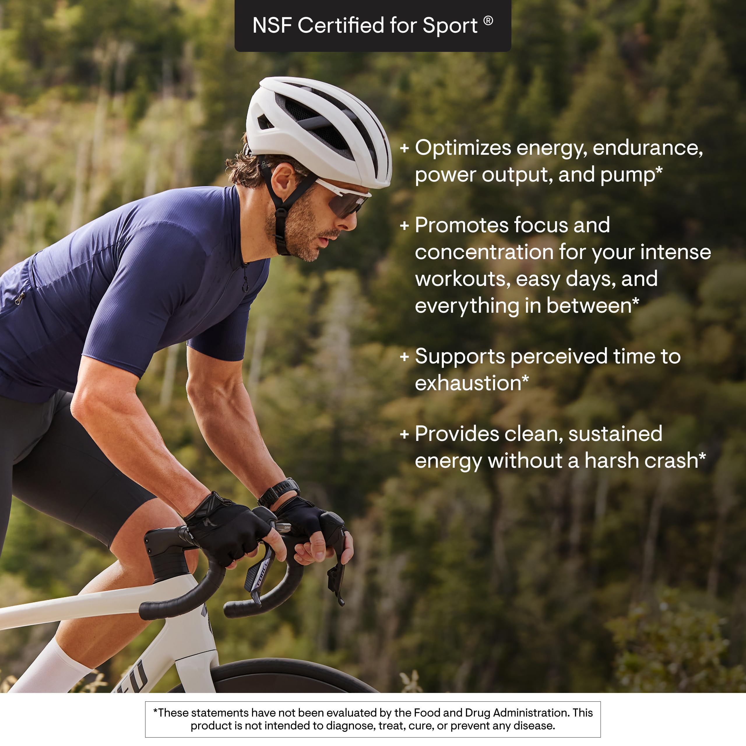 THORNE etiqueta con lista de ingredientes y certificación NSF para confianza deportiva