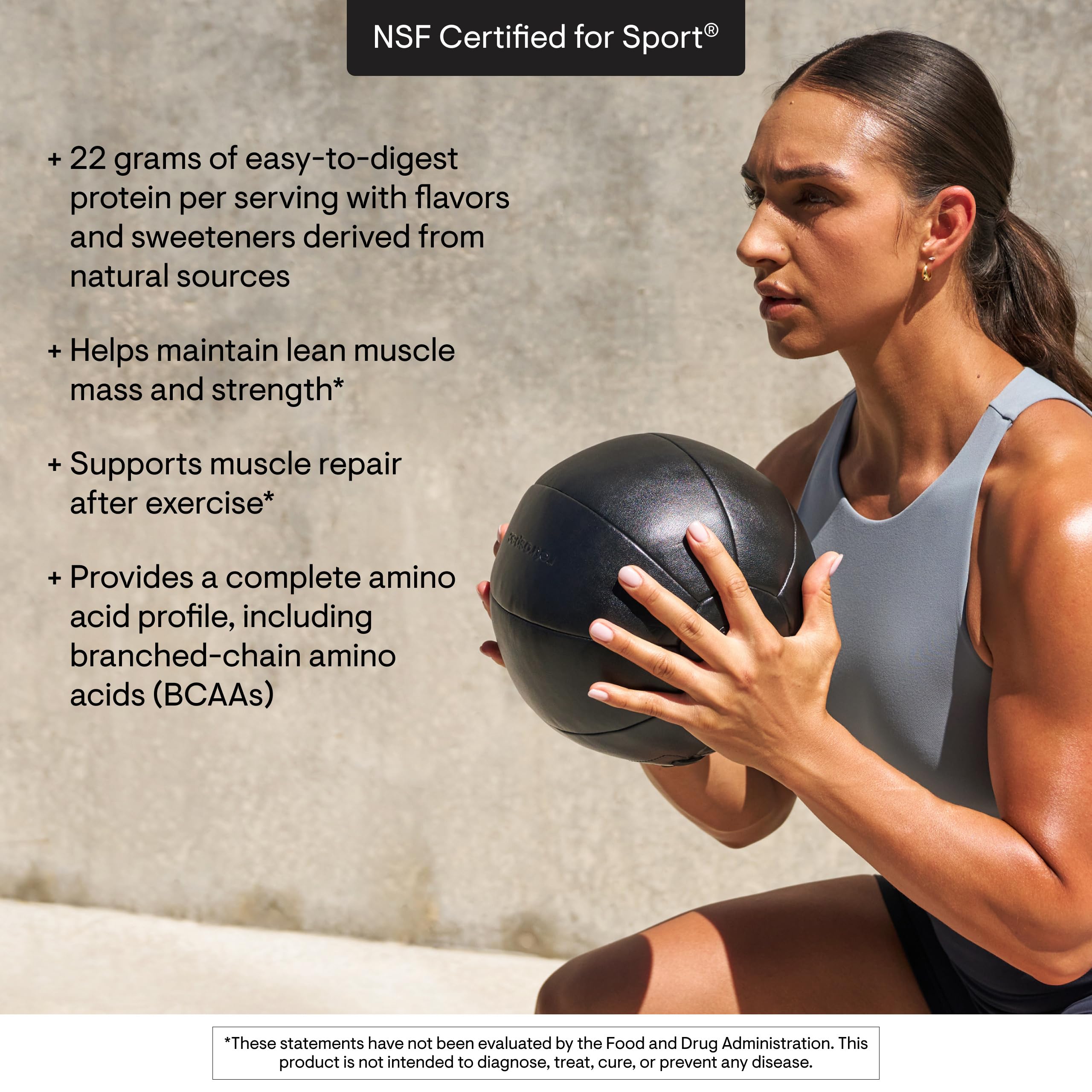 THORNE etiqueta NSF Certified for Sport visible, garantía de pureza
