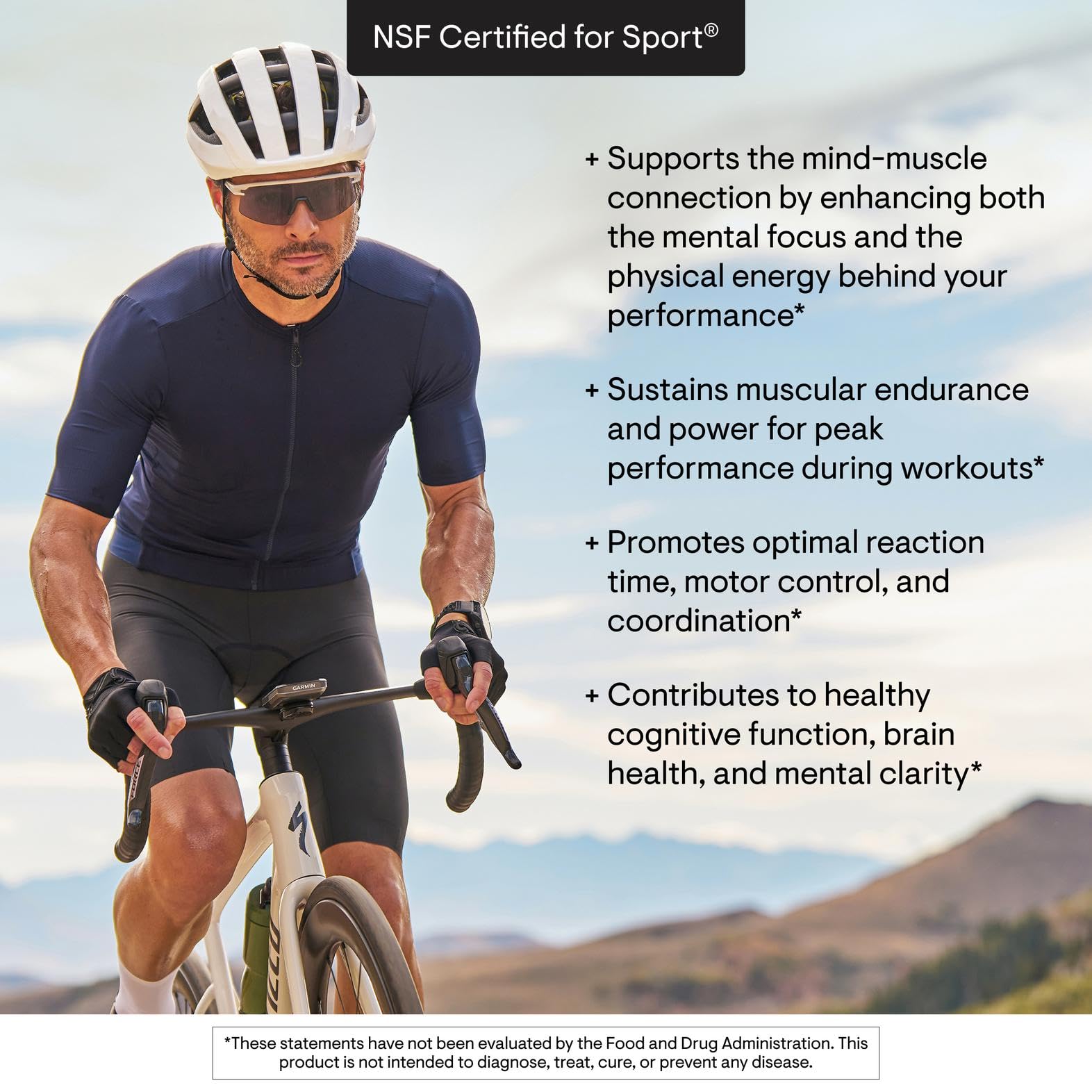 THORNE etiqueta nutricional y sello NSF Certified for Sport para seguridad