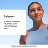 THORNE etiqueta nutricional legible con información de 200 mcg por cápsula