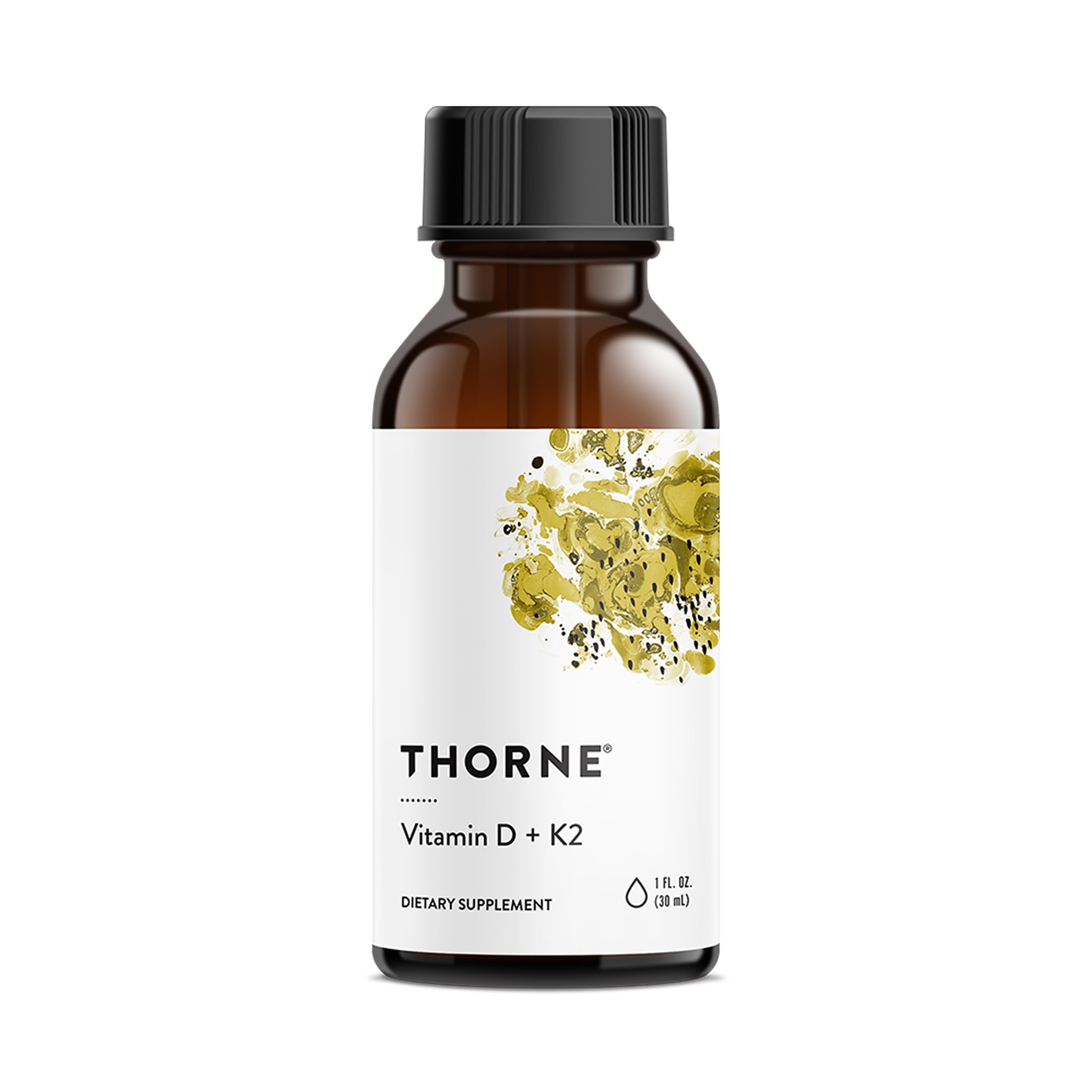 THORNE frasco frontal mostrando diseño y tamaño práctico