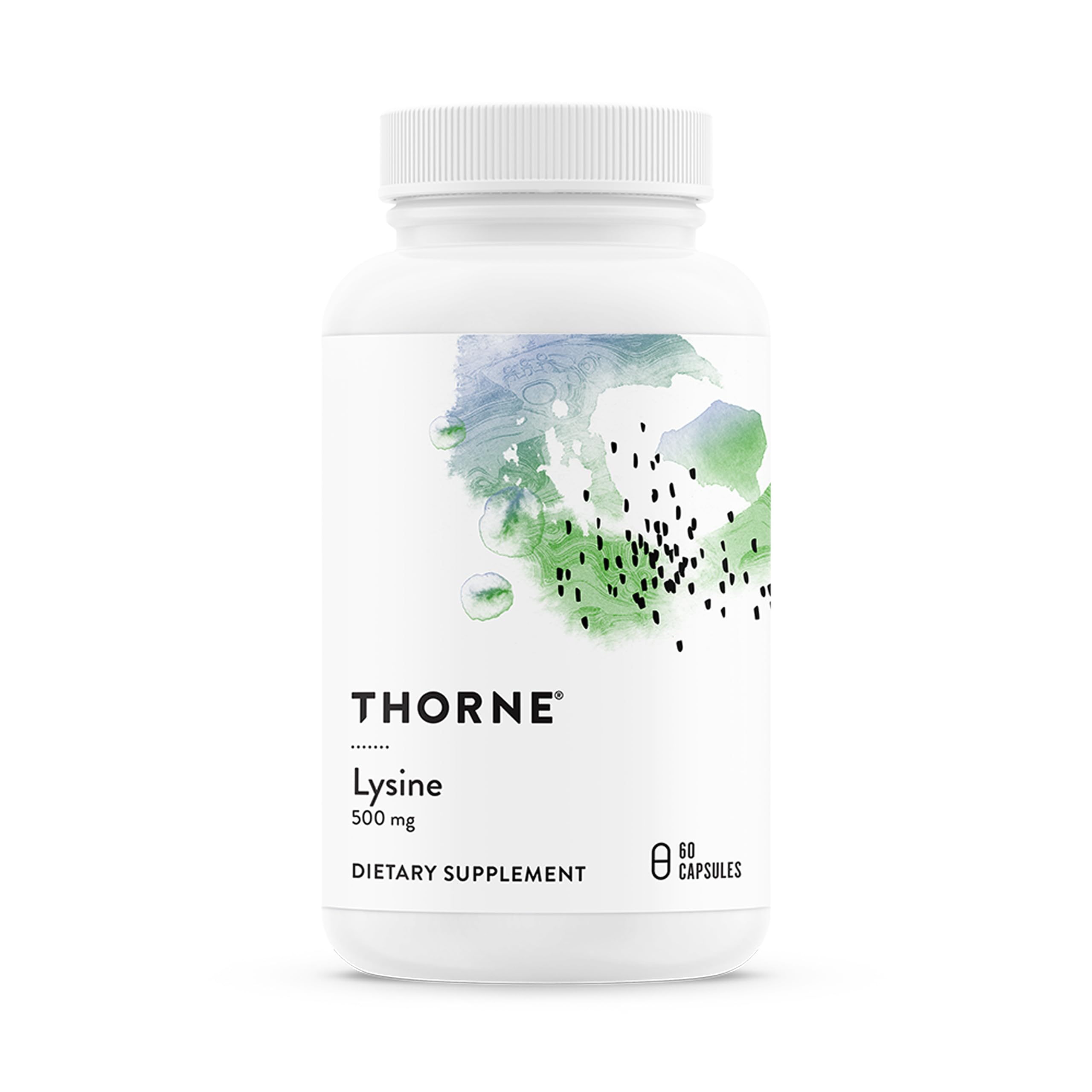 THORNE frasco frontal mostrando etiqueta y beneficios visibles
