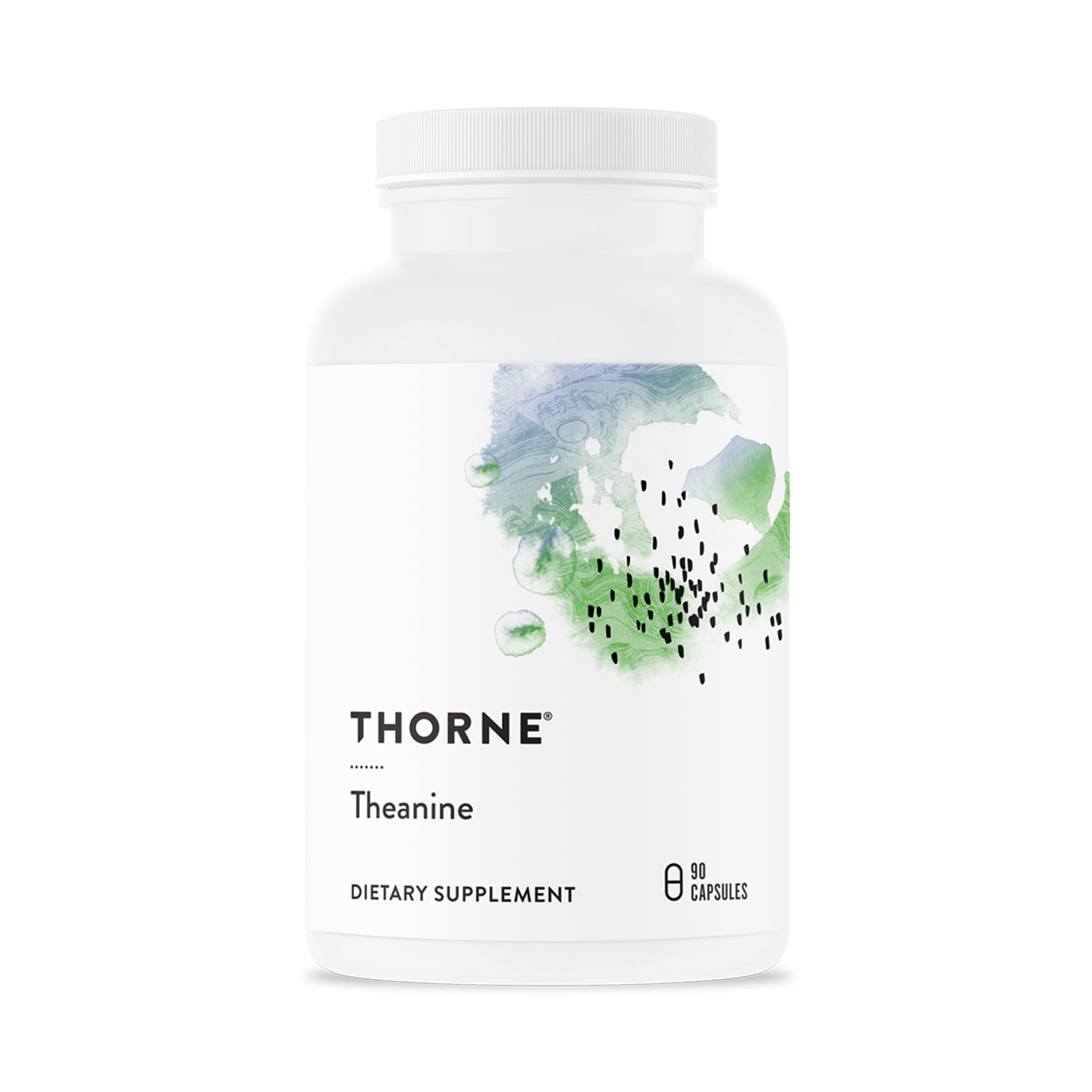 THORNE frente del envase con diseño claro y ventaja de pureza