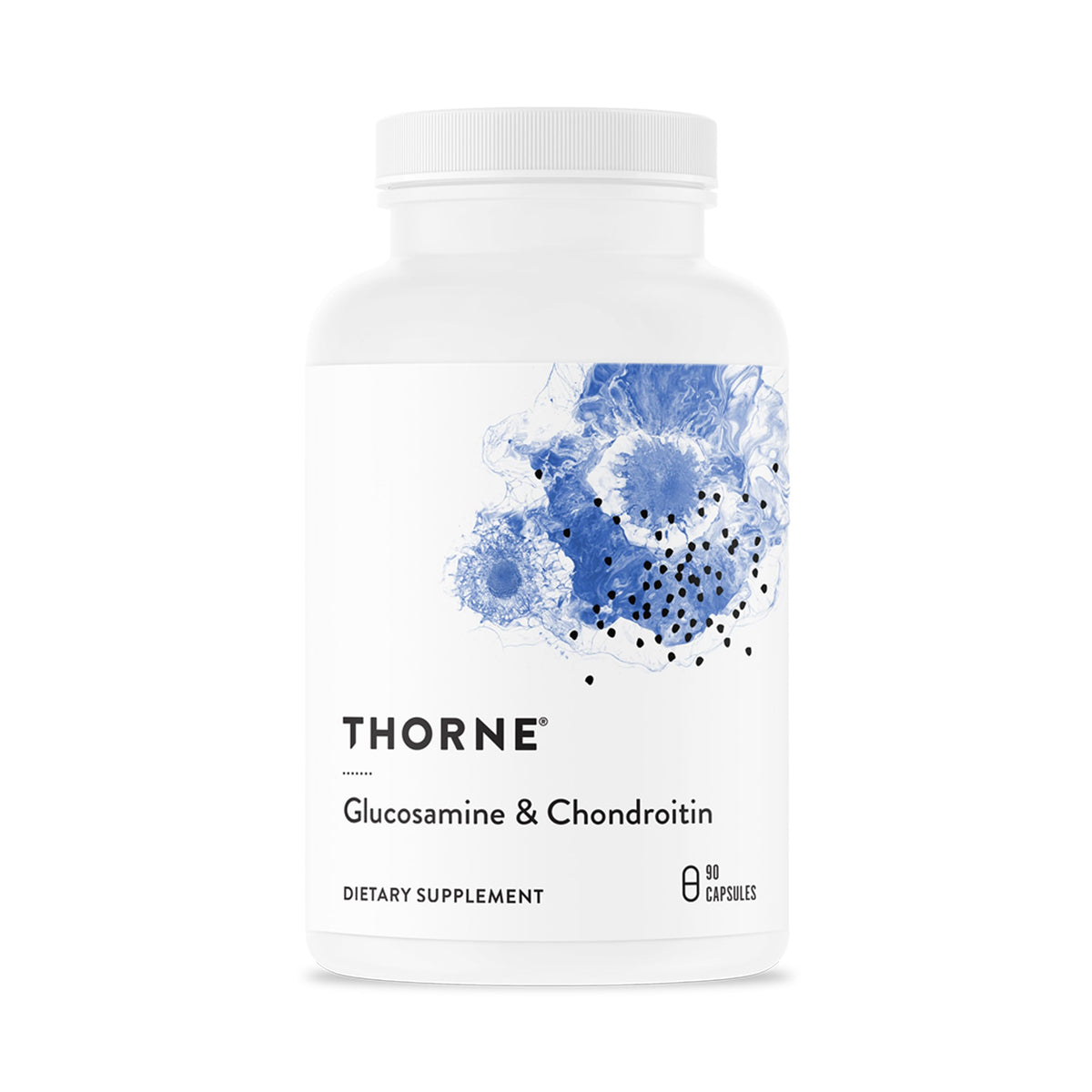 THORNE frasco frontal mostrando marca y beneficio de apoyo articular