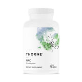 THORNE envase frontal mostrando logo y cantidad, confianza en calidad