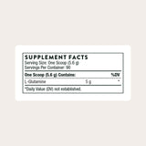 THORNE textura del polvo L-Glutamine lista para mezclar, fácil disolución